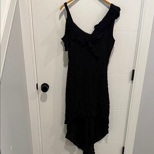 Workhall Black Asymmetrical Dress size large